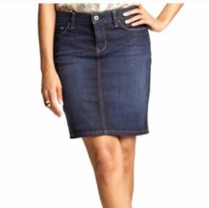 Banana Republic Denim Skirt Capsule Casual Preppy Travel Jean Western Cowgirl 12